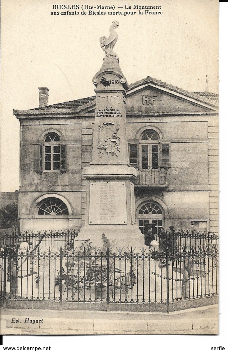 52 - Biesles - Le Monument Aux Enfants De Biesles Morts Pour La France - Sonstige & Ohne Zuordnung