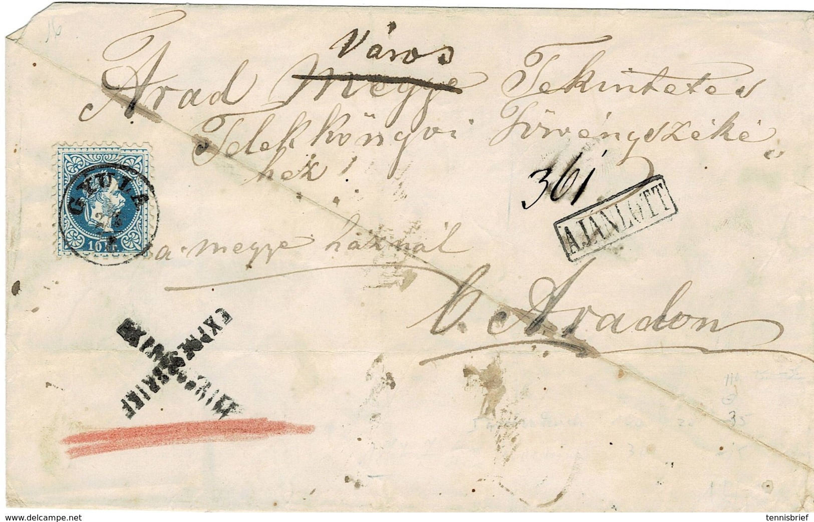 Ausg. 1867, Eilboten - Land, RR!, Mängel   , A2138 - Lettres & Documents