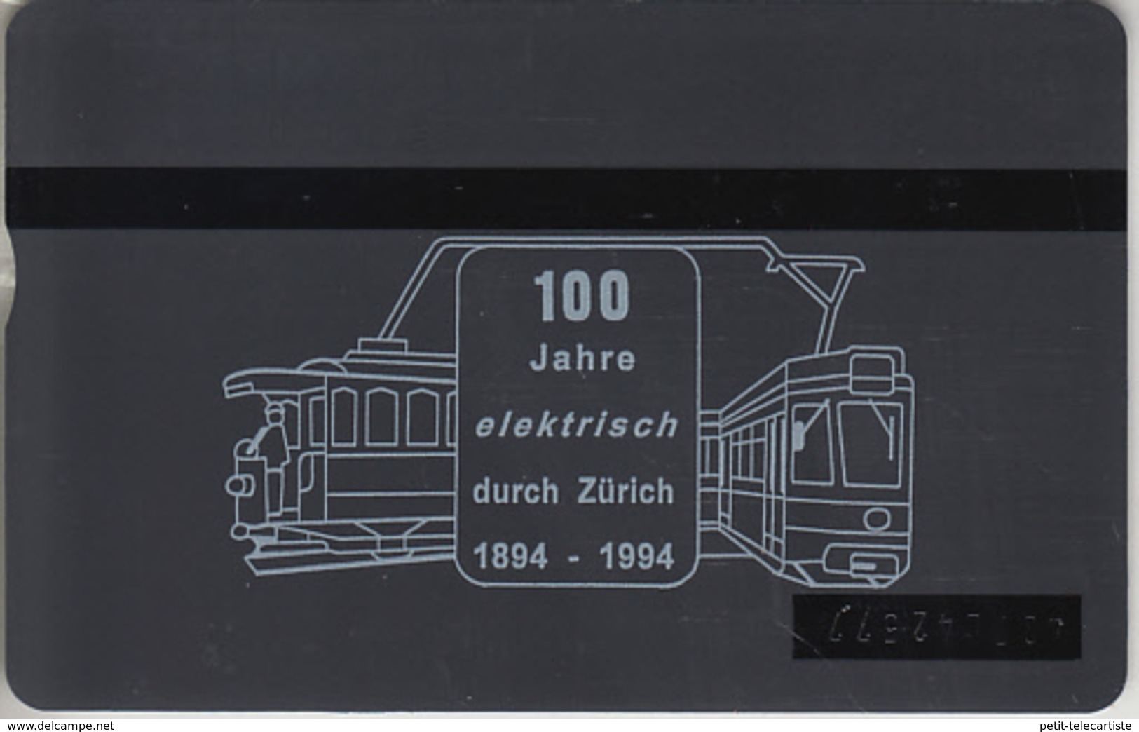 SUISSE - PHONE CARD - TAXCARD-PRIVÉE *** TRAIN - ZUG & TRAM - 100 ANS *** - Suisse