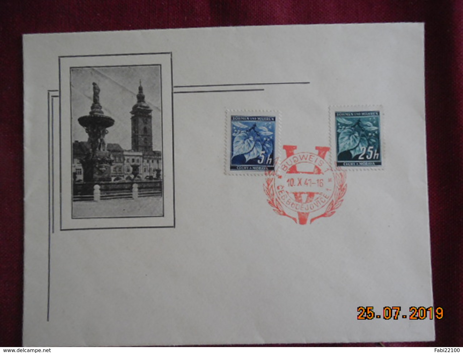 Lettre FDC De 1941 De Budejovice - Storia Postale