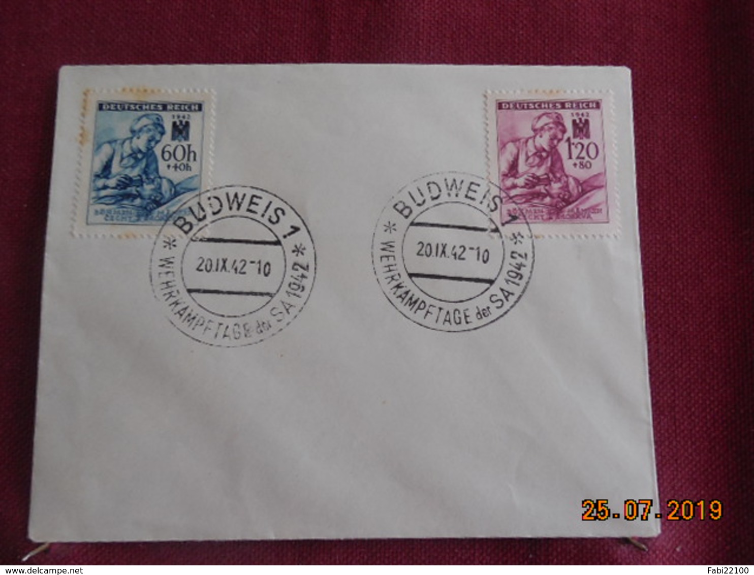 Lettre FDC De 1942 De Budweis -croix Rouge Allemande- - Lettres & Documents