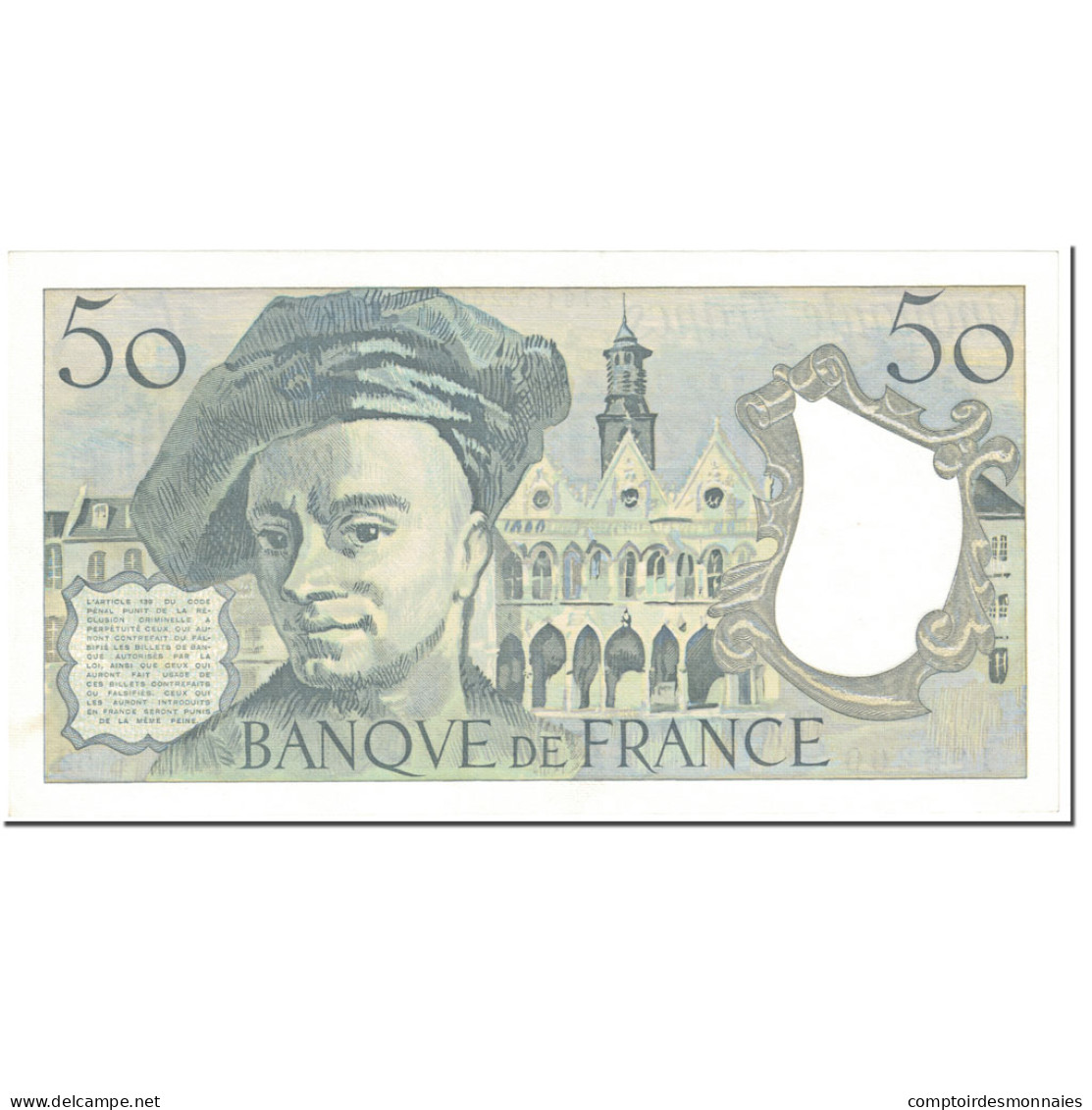 France, 50 Francs, Quentin De La Tour, 1988, Undated (1988), NEUF - 50 F 1976-1992 ''quentin De La Tour''