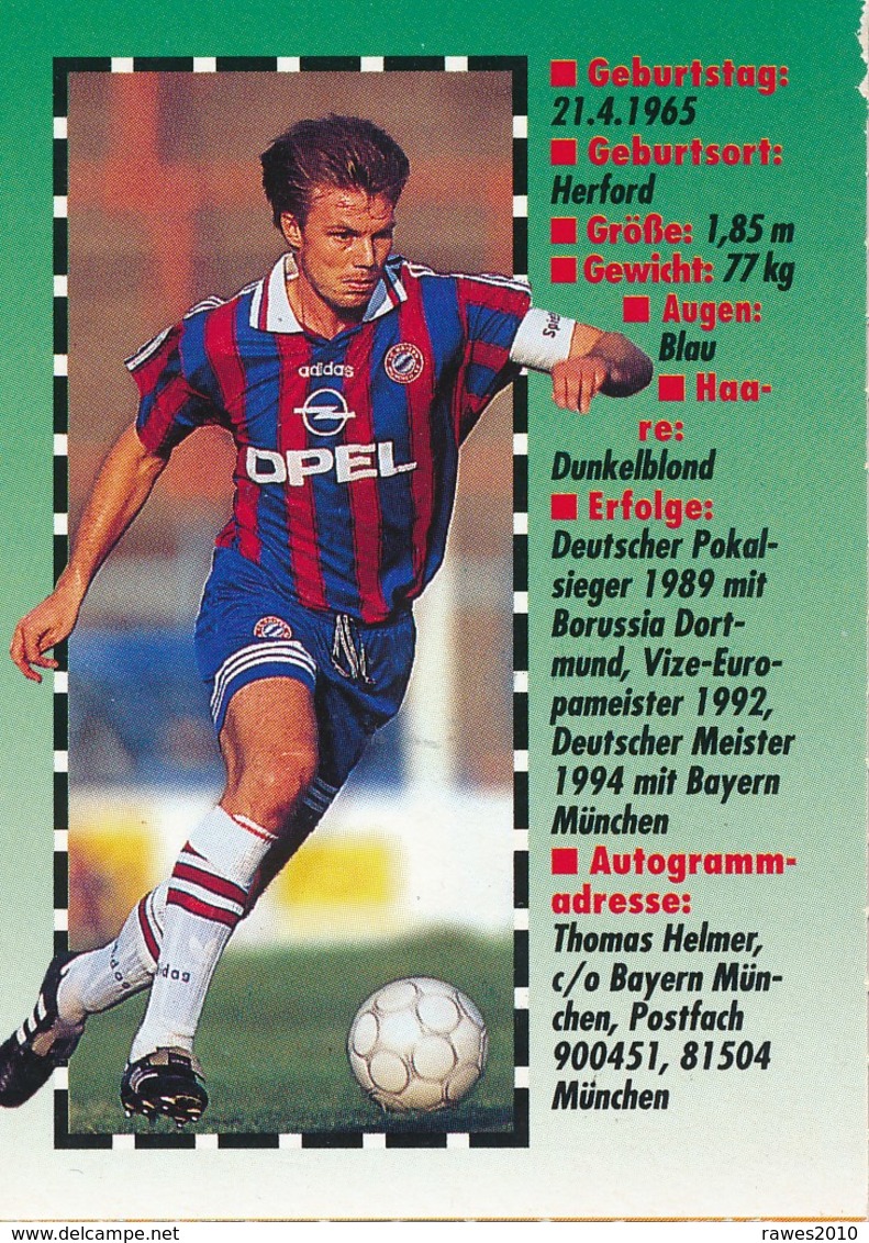 BRD  Thomas Helmer FC Bayern München Fussball - Sammelbild Aus Den 90-ziger Jahren - Sport