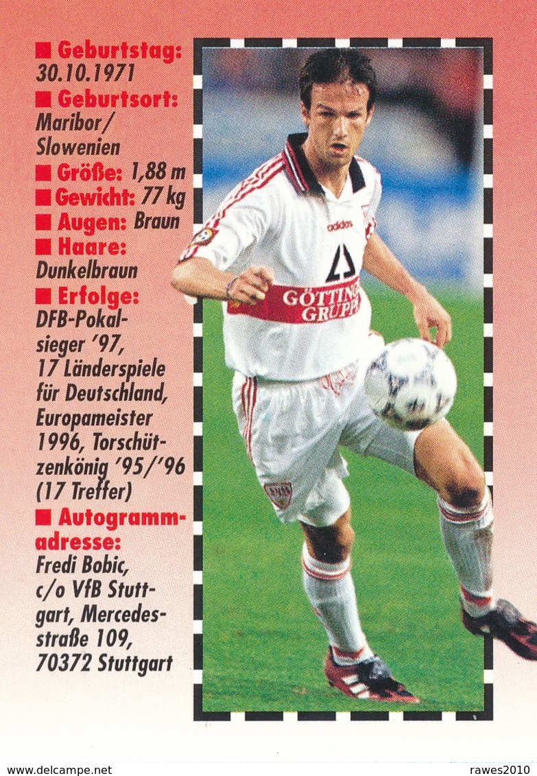 BRD Fredi Bobic VfB Stuttgart Fussball - Sammelbild Aus Den 90-ziger Jahren - Sport