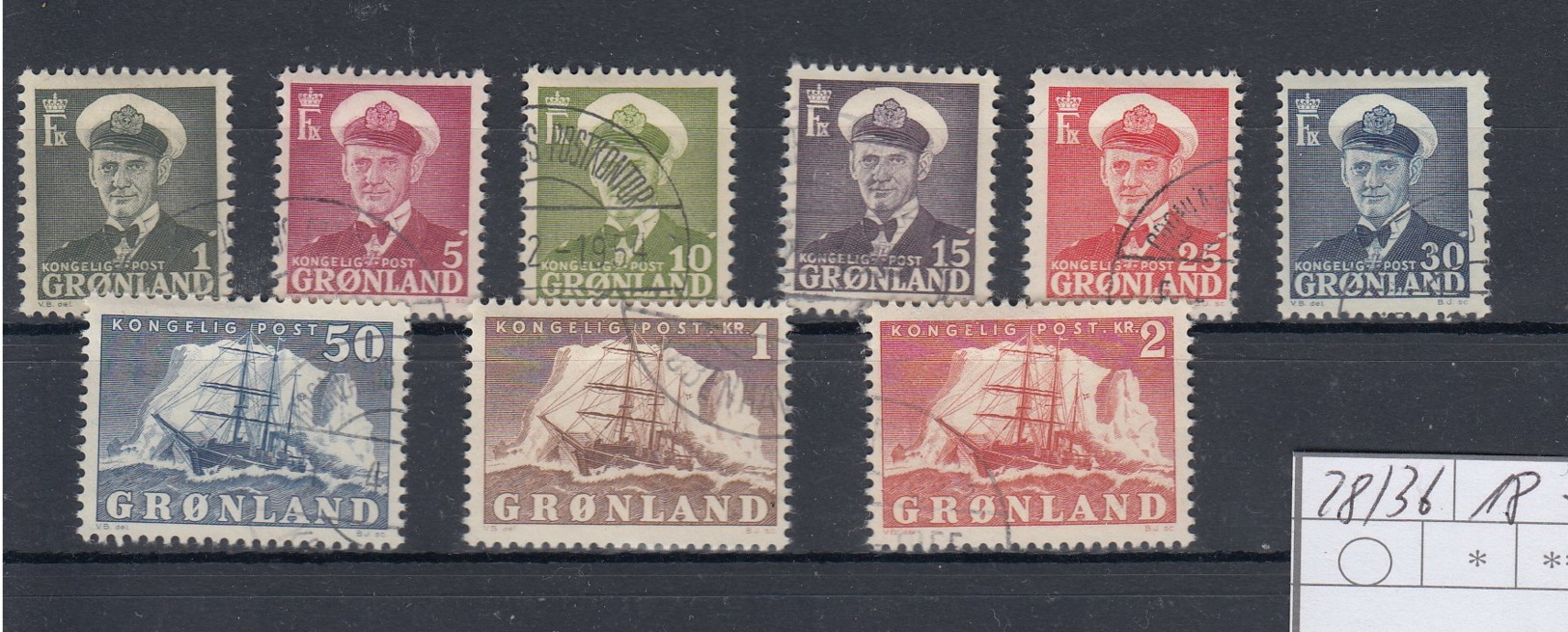 Grönland Michel Cat.No . Used 28/36 (1) - Gebruikt