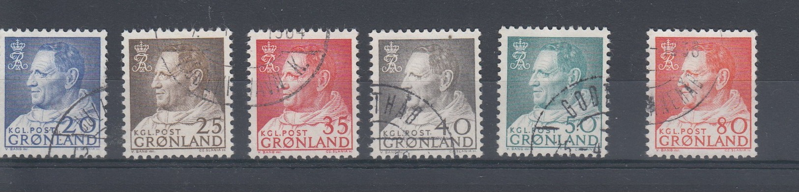 Grönland Michel Cat.No . Used 52/57 - Gebruikt