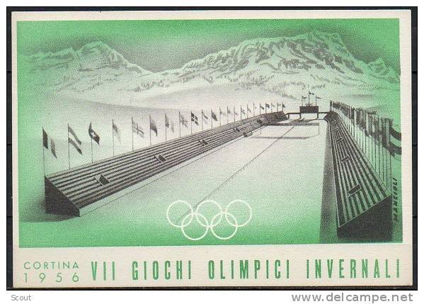 ITALIA  - ITALY - ITALIE - 26/01/1956 - GIOCHI OLIMPICI INVERNALI DI CORTINA - SEDE CIO - ANNULLO - Hiver 1956: Cortina D'Ampezzo