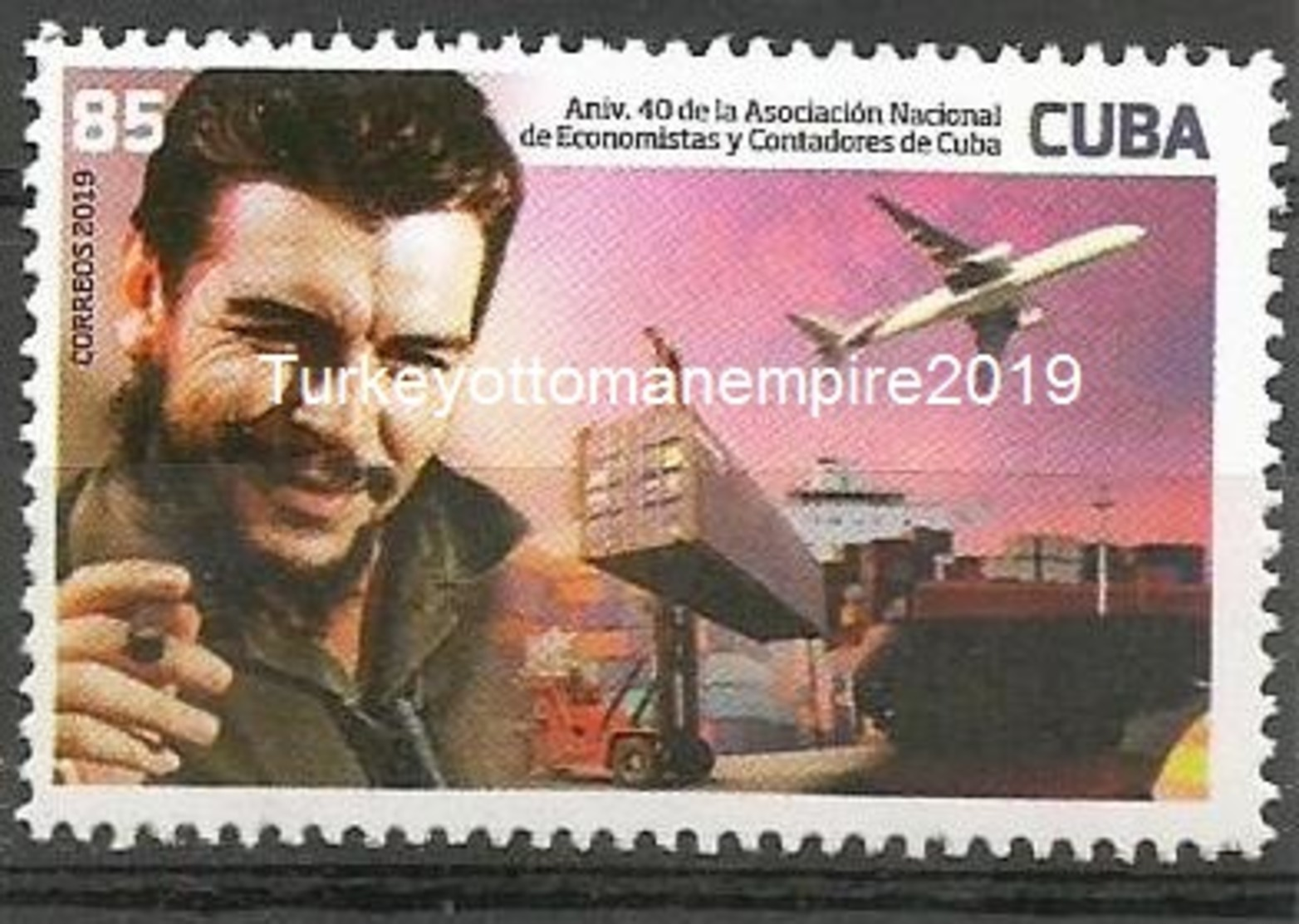 Cuba 2019 40th Anniversary Of National Association Of Economist And Accountants. Che Guevara, Airplane 1v MNH - Aviones