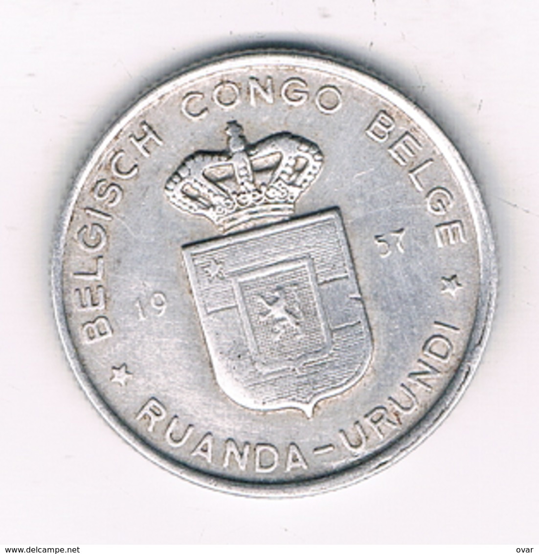 1 FRANC 1957  BELGISCH CONGO /5659/ - 1951-1960: Baudouin I