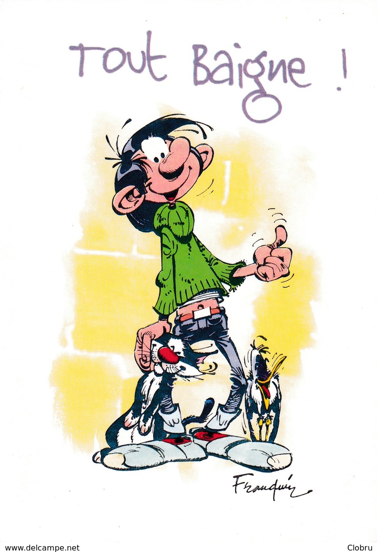 1543 Gaston Lagaffe Par Franquin (1999), Tout Baigne ! - Stripverhalen