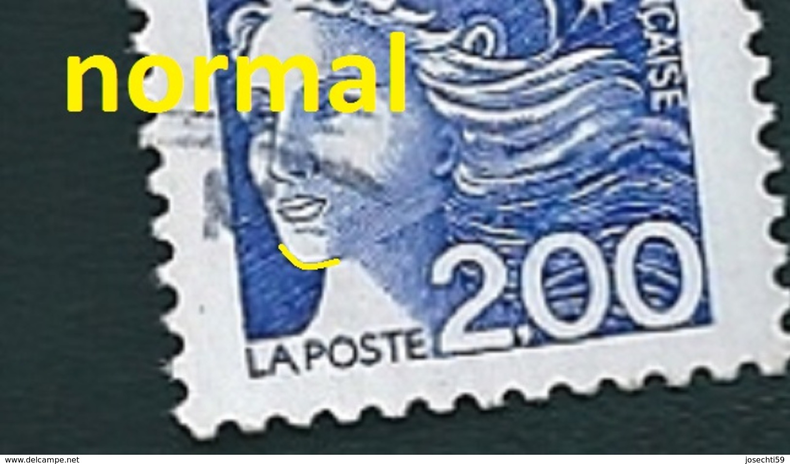 N° 3090 Type Marianne De Luquet  2  Frs  Oblitéré France 1997 ( Menton Carré ) - Usados