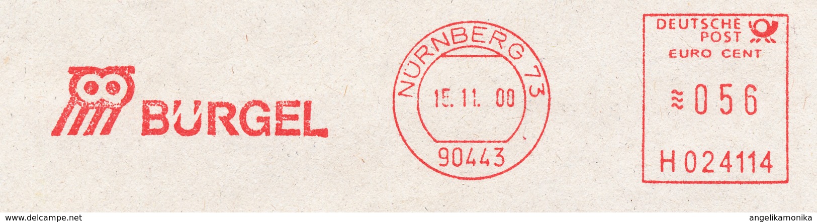 Freistempel 2782 Eule Bürgel - Franking Machines (EMA)