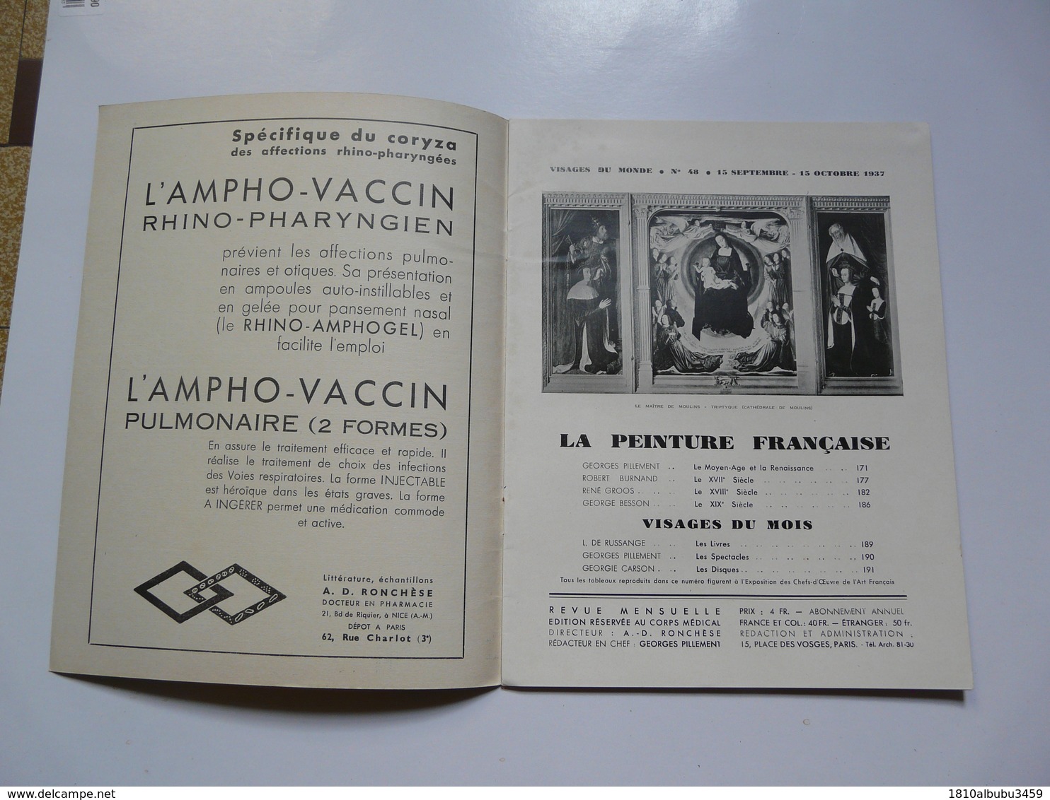 REVUE MENSUELLE N°48 - VISAGES DU MONDE  - Edition Réservée Au Corps Médical - 1900 - 1949