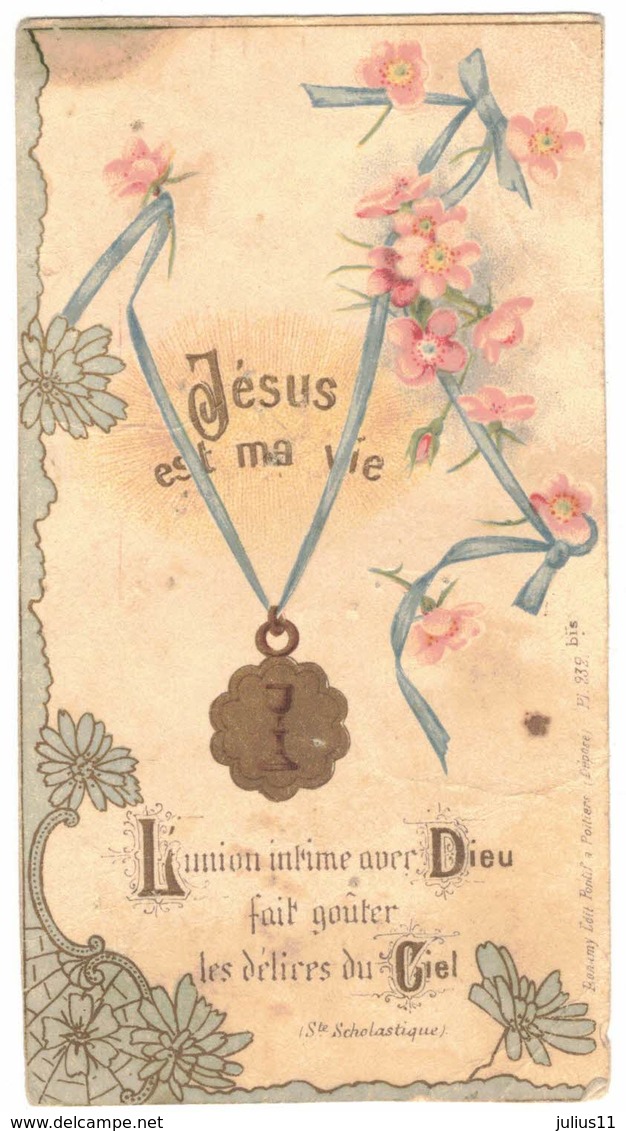 JESUS EST MA VIE L'UNION INTIME AVEC DIEU IMAGE PIEUSE RELIGIEUSE HOLY CARD SANTINI HEILIG PRENTJE - Images Religieuses