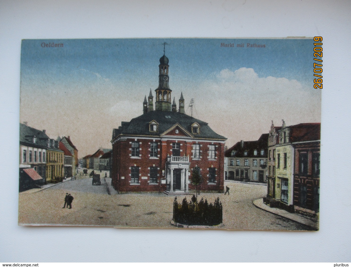 GELDERN MARKT MIT RATHAUS  , OLD POSTCARD   ,0 - Geldern