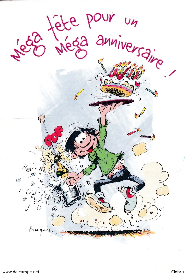 2537 Gaston Lagaffe Par Franquin (1999), Méga Fête Pour Un Méga Anniversaire ! - Bandes Dessinées