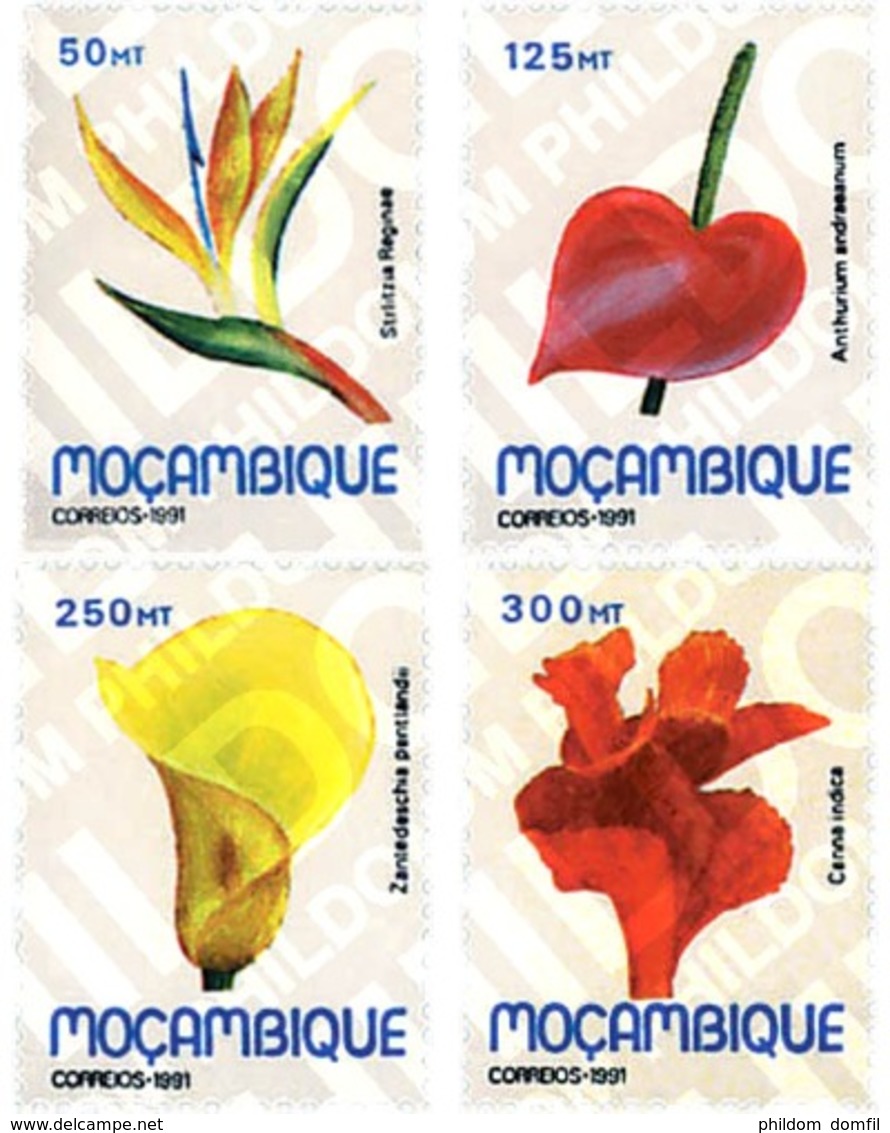 Ref. 96435 * MNH * - MOZAMBIQUE. 1991. FLOWERS OF MOZAMBIQUE . FLORES DE MOZAMBIQUE - Mosambik