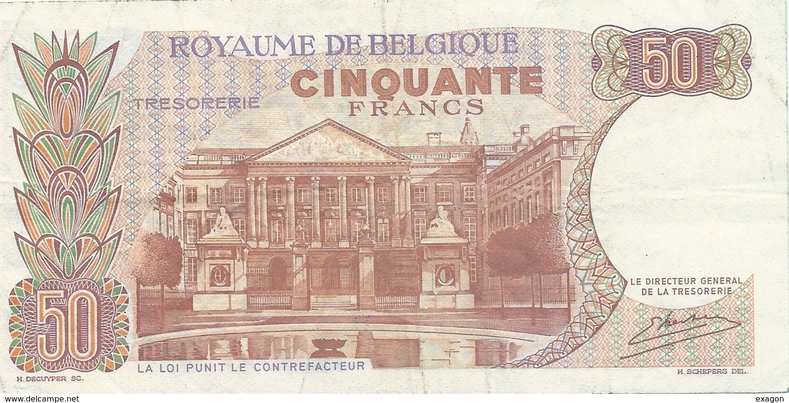 50  FRANCS   Del  BELGIO -  Anno 1966. - Altri & Non Classificati