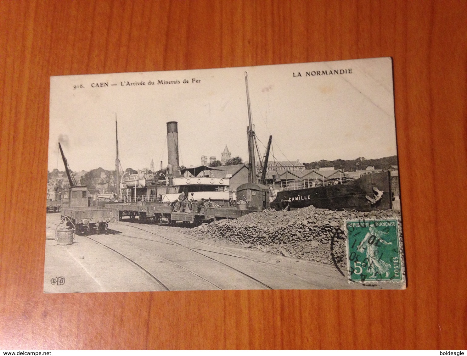 CAEN -  L 'arrivée Du Minerais De Fer (port à Ma Charge ) - Caen