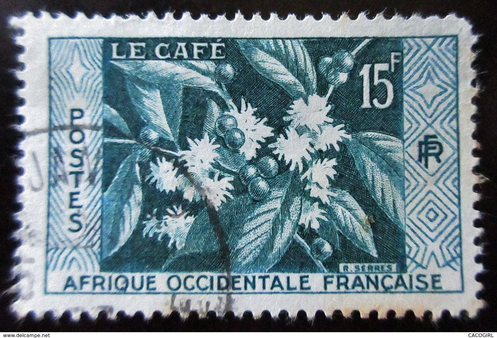 Afrique Occidentale AOF 1952 - YT 47 , 62 - Treich Laplene  & Café  Oblitérés - Usados