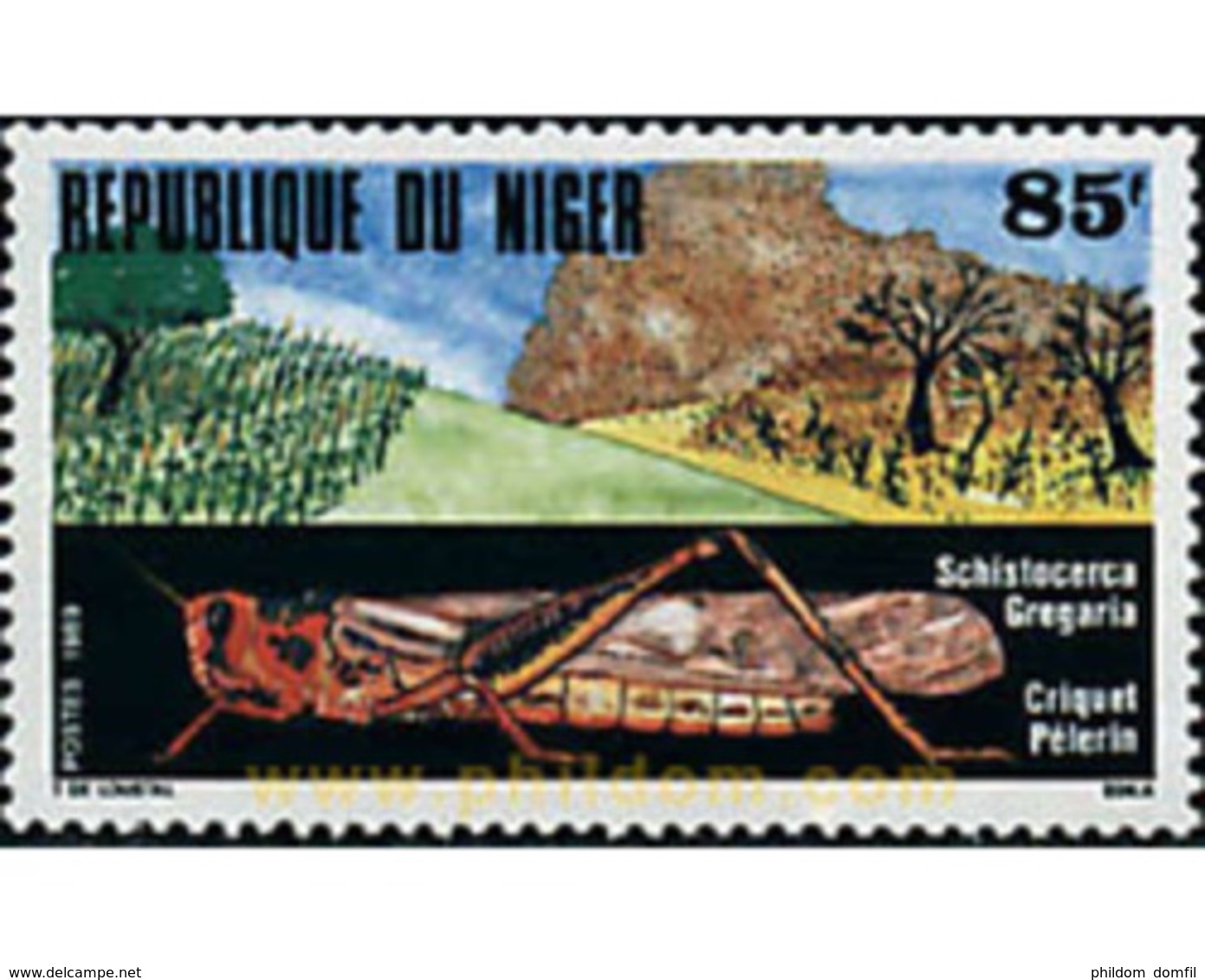 Ref. 29372 * MNH * - NIGER. 1989. INSECTS . INSECTOS - Niger (1960-...)