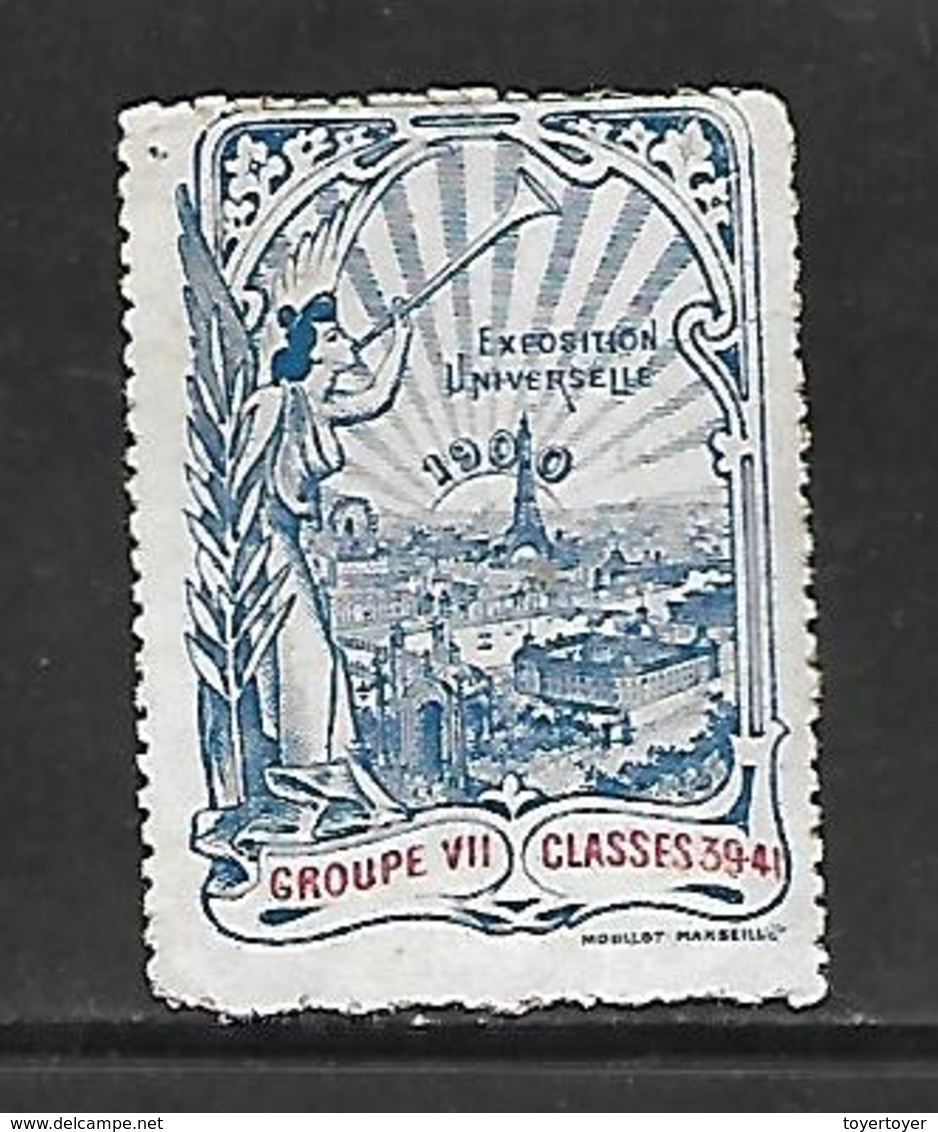 D399  Vignette De L'Exposition Universelle De 1900 Neuve Sans Gomme - Autres & Non Classés