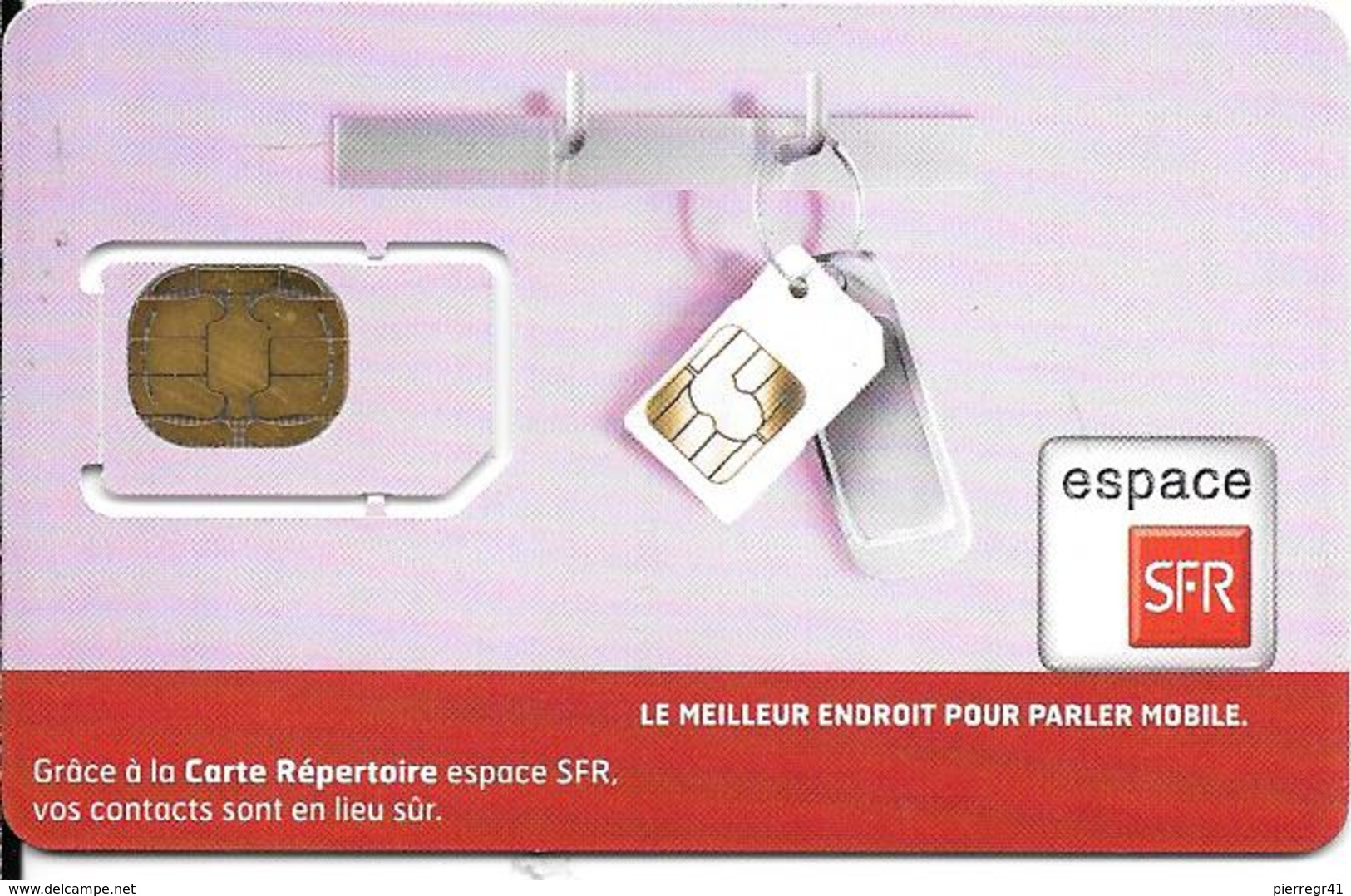 CARTE-GSM-SFR-PUCE -SFR-REPERTOIRE-Puce  Attachée-Garantie -NEUVE-TBE LUXE- - Mobicartes (GSM/SIM)