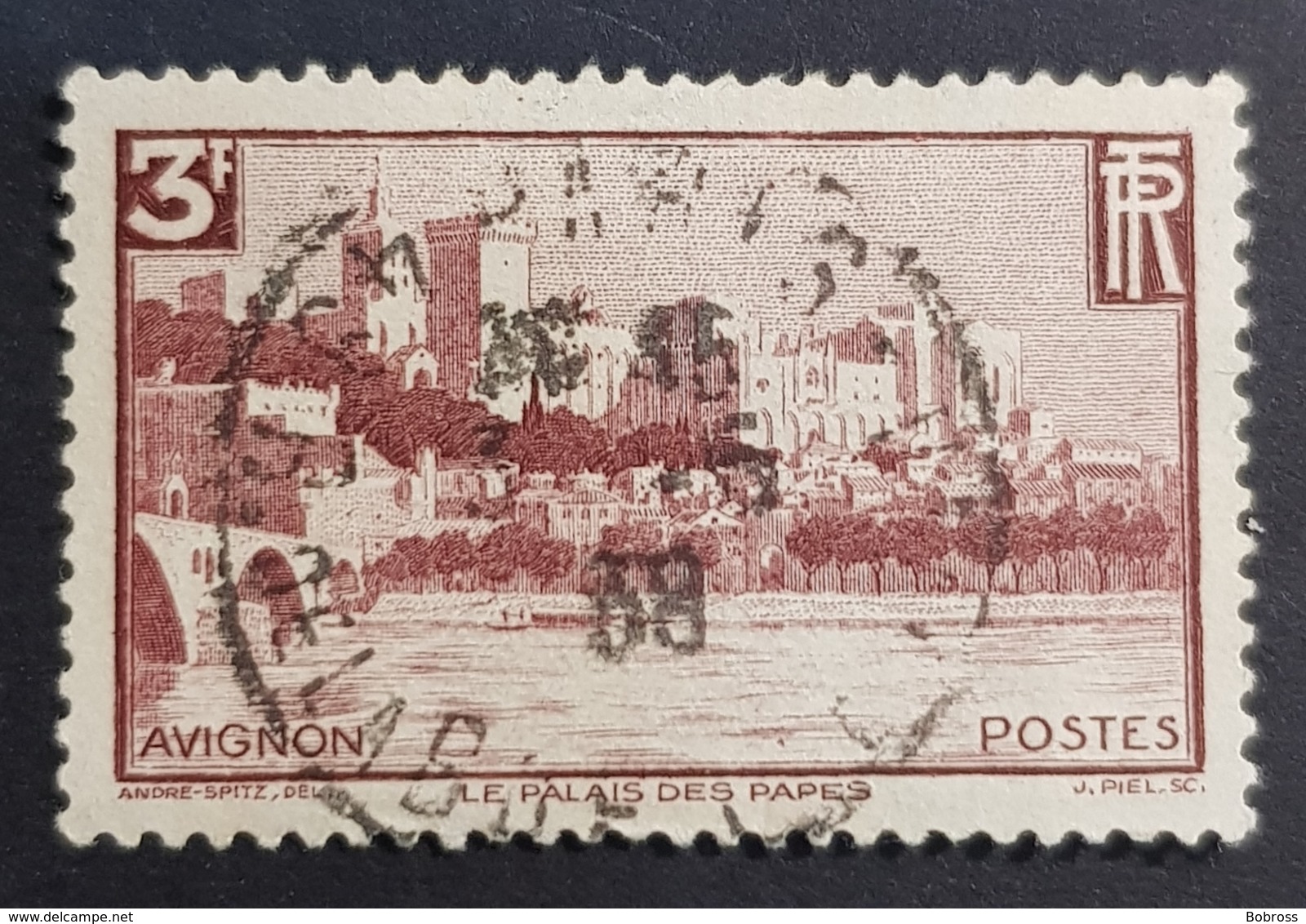 1938 - 1939 N° 391, Avignon, New Daily Stamps, France, Republique Française, Oblitéré - Used Stamps