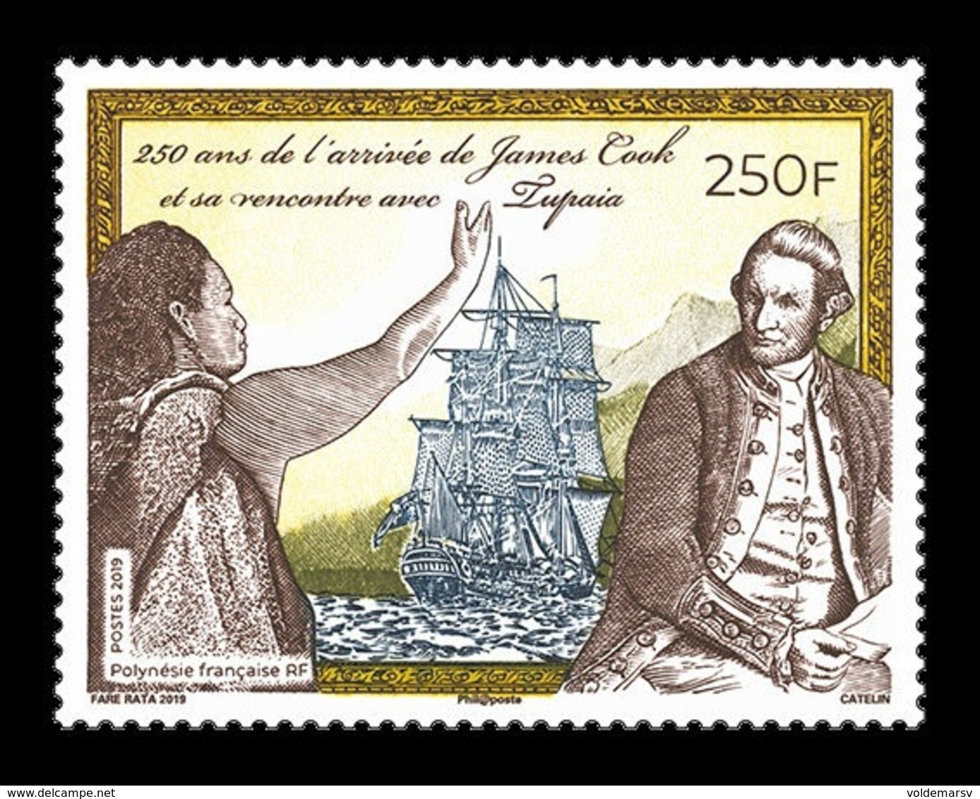 French Polynesia 2019 Mih. 1411 Arrival Of Expedition Of James Cook To Polynesia. Ship MNH ** - Neufs
