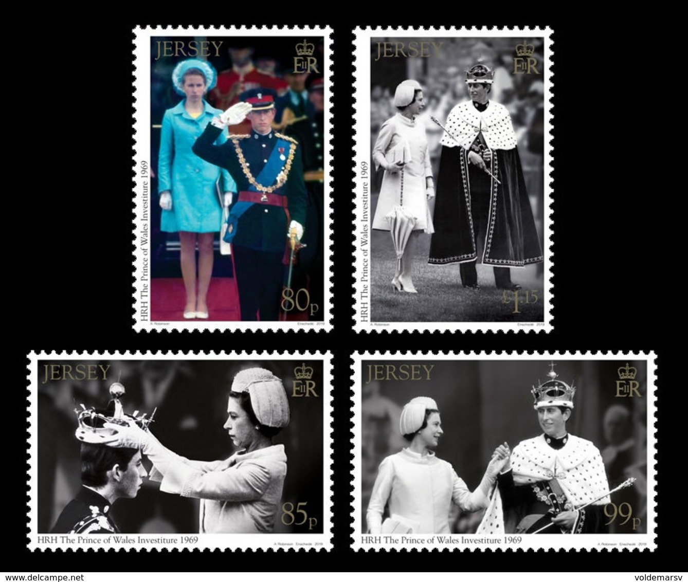 Jersey 2019 Mih. 2322/25 Investiture Of Prince Charles. Queen Elizabeth II MNH ** - Jersey