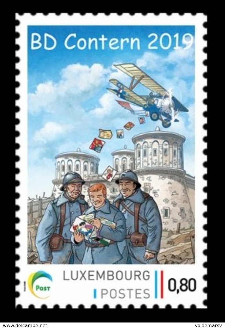 Luxembourg (Meng Post) 2019 No. 128 Comics Festival In Contern. Aviation. Plane MNH ** - Ungebraucht