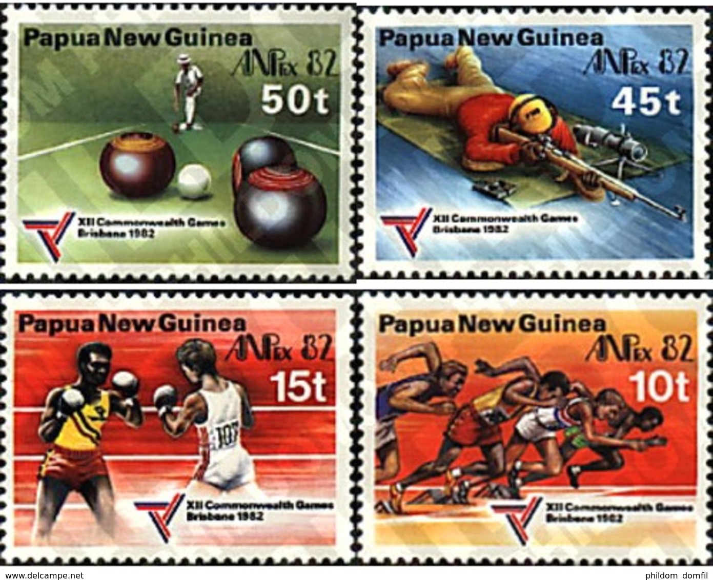 Ref. 45060 * MNH * - PAPUA AND NEW GUINEA. 1982. 12th BRISBANE COMMONWEALTH GAMES . 12 JUEGOS DE LA COMMONWEALTH EN BRIS - Boxing