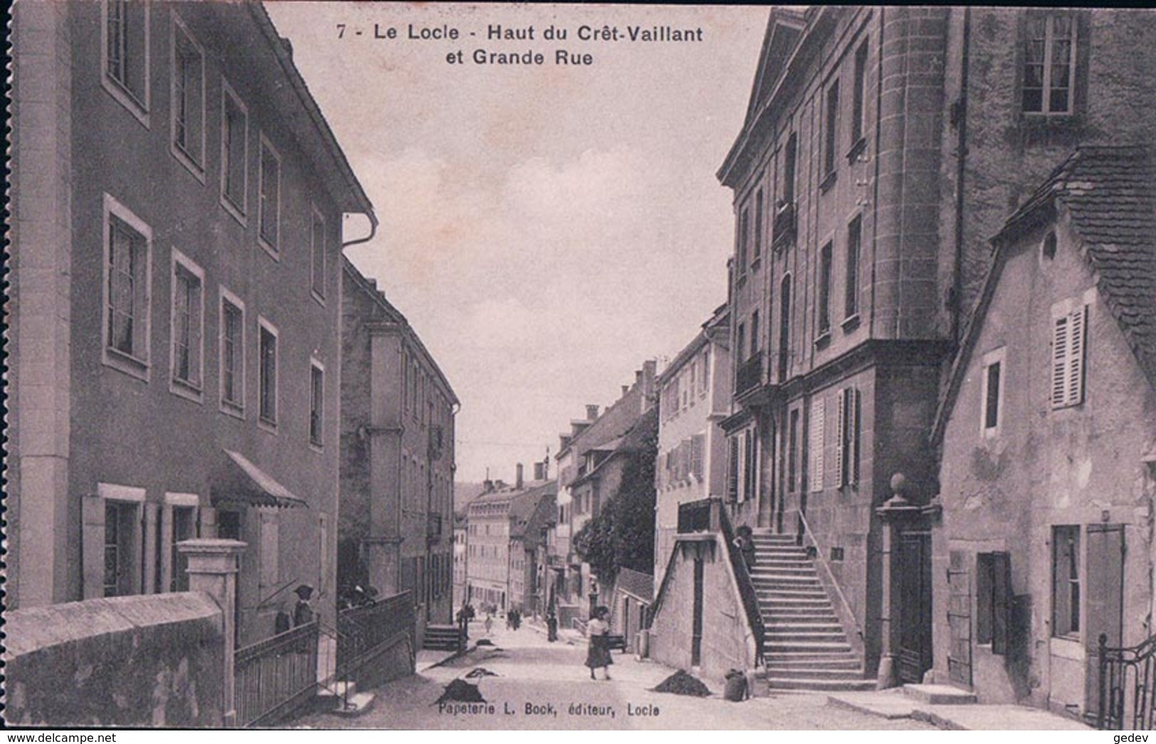 Le Locle, Haut Du Crêt-Vaillant, Grande Rue (7) Léger Pli - Le Locle