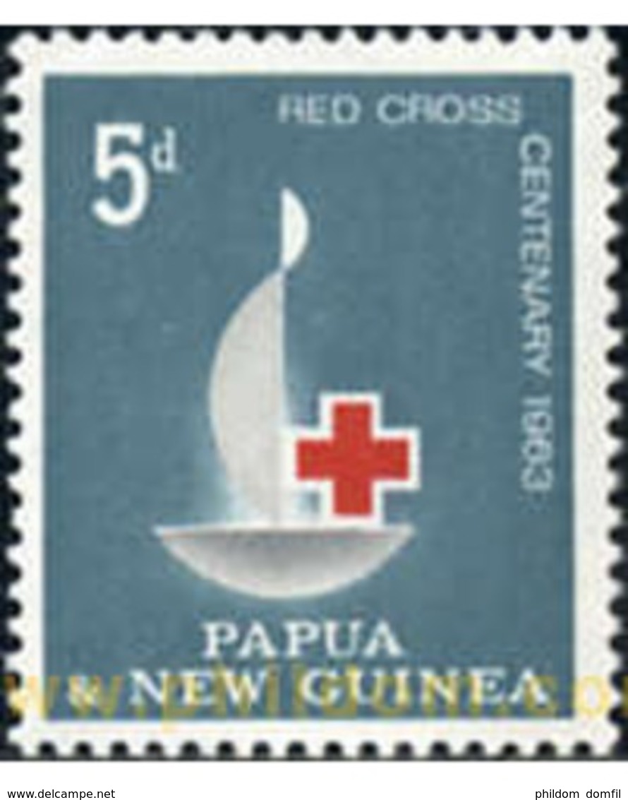 Ref. 350181 * MNH * - PAPUA AND NEW GUINEA. 1963. 10th ANNIVERSARY OF RED CROSS INTERNATIONAL . 100 ANIVERSARIO DE LA CR - Papouasie-Nouvelle-Guinée