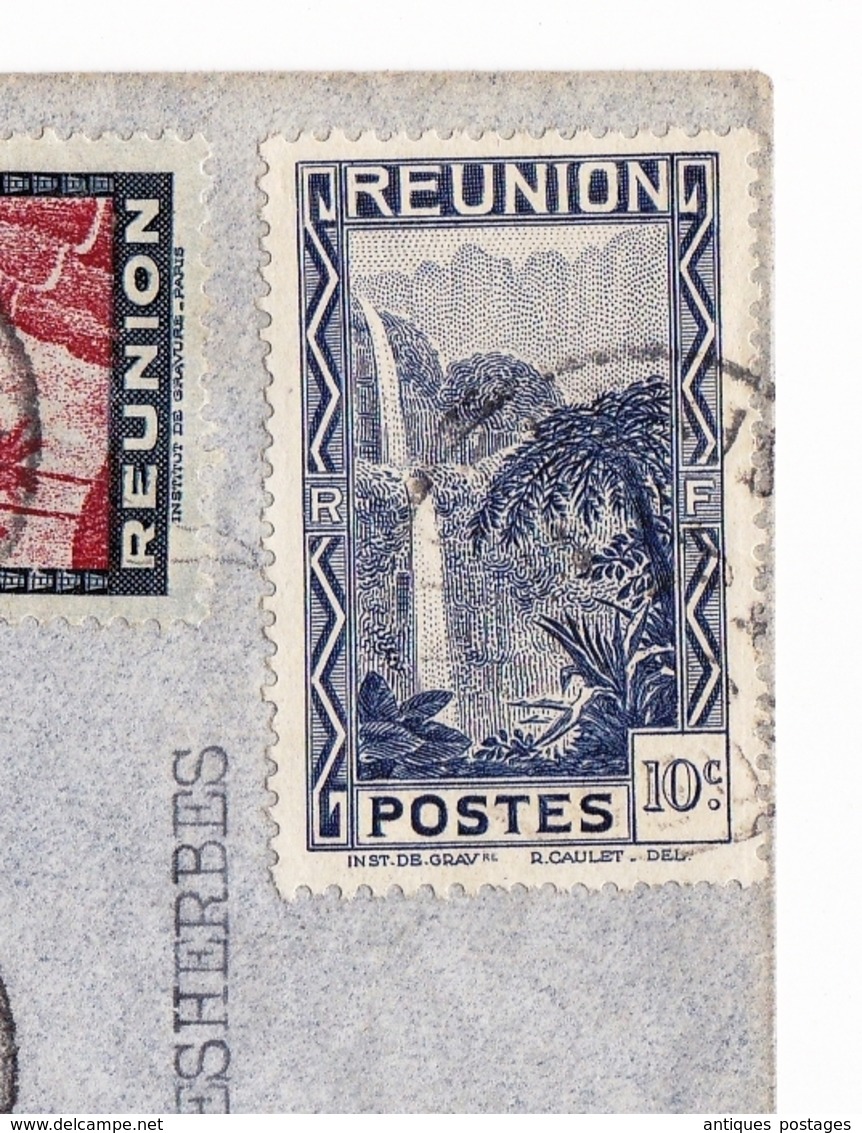 Saint Denis De La Réunion 1940 Schreibmann R. Lambert Successeur Poste Aérienne - Airmail