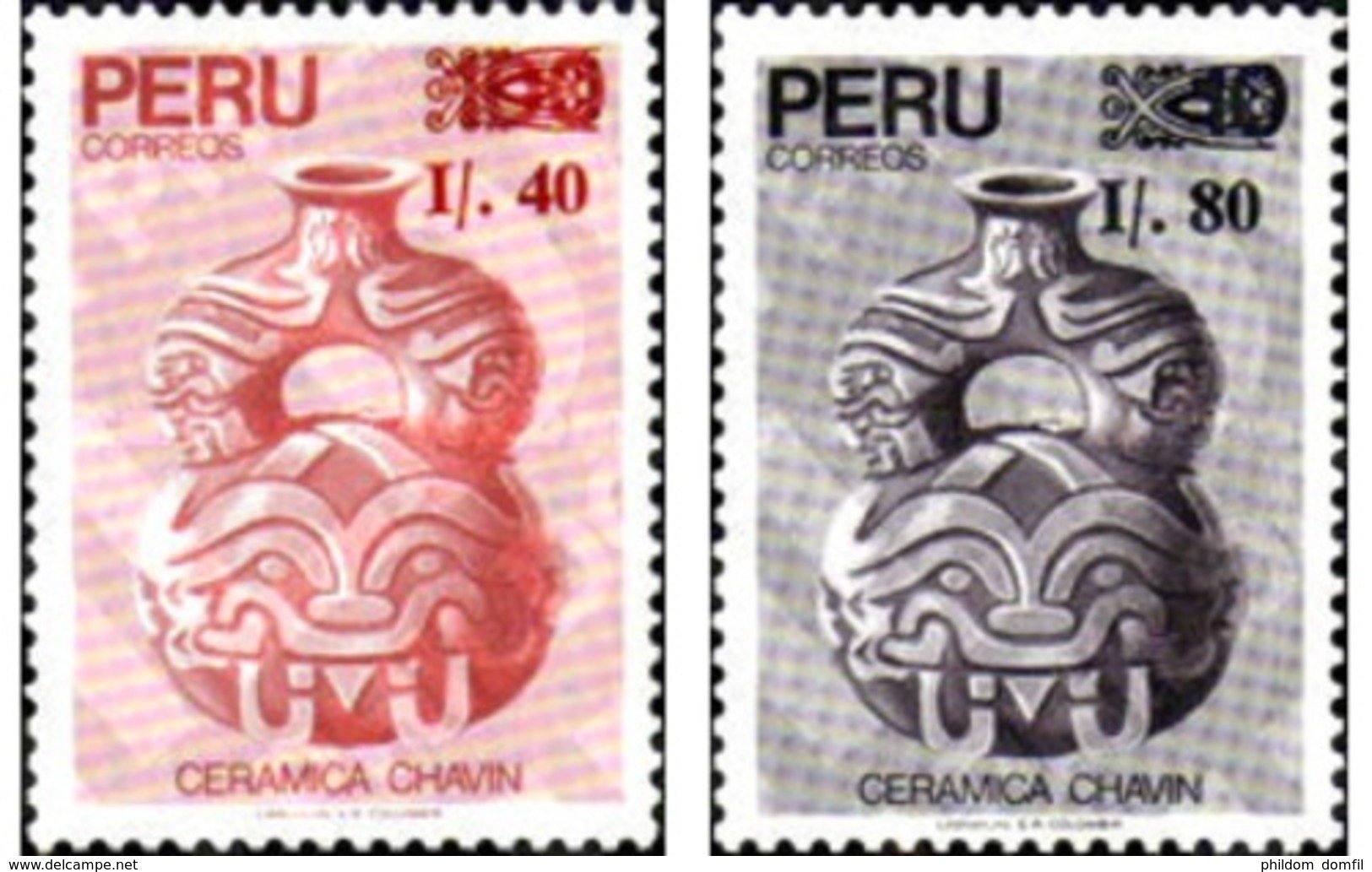 Ref. 351477 * MNH * - PERU. 1988. CERAMICS . CERAMICA - Peru