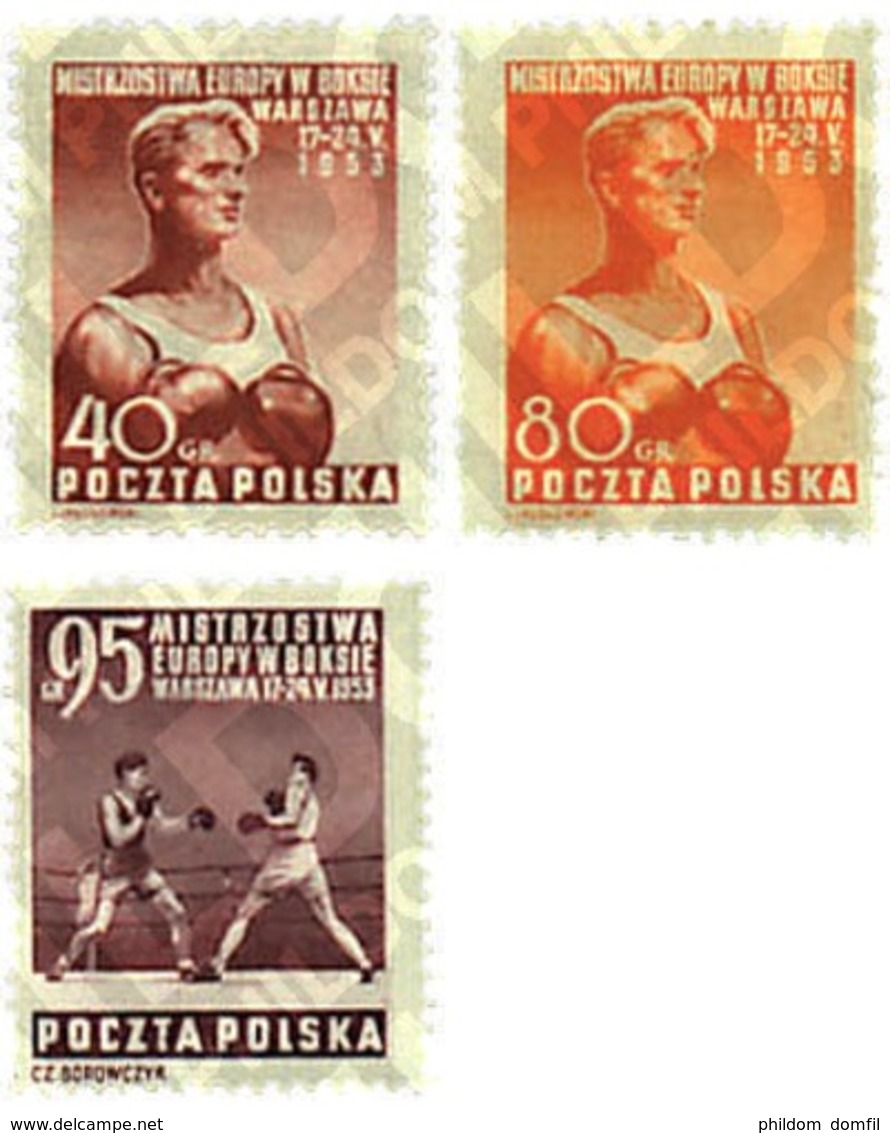 Ref. 61546 * MNH * - POLAND. 1953. CAMPEONATO DE EUROPA DE BOXEO EN VARSOVIA - Neufs