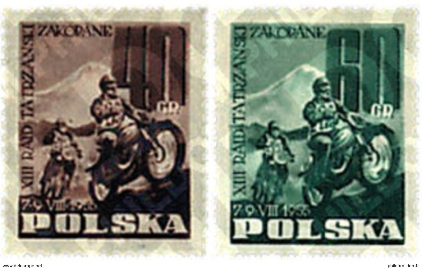 Ref. 44027 * MNH * - POLAND. 1955. 13 CARRERA MOTOCICLISTA INTERNACIONAL EN ZAKOPANE - Nuovi