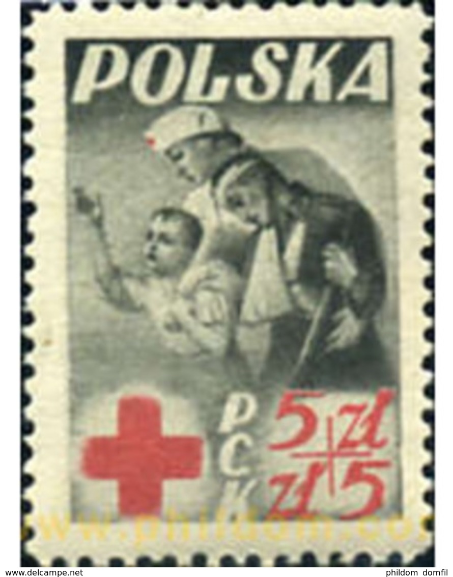 Ref. 165724 * MNH * - POLAND. 1947. EMITIDOS AL BENEFICIO DE LA CRUZ ROJA - Neufs