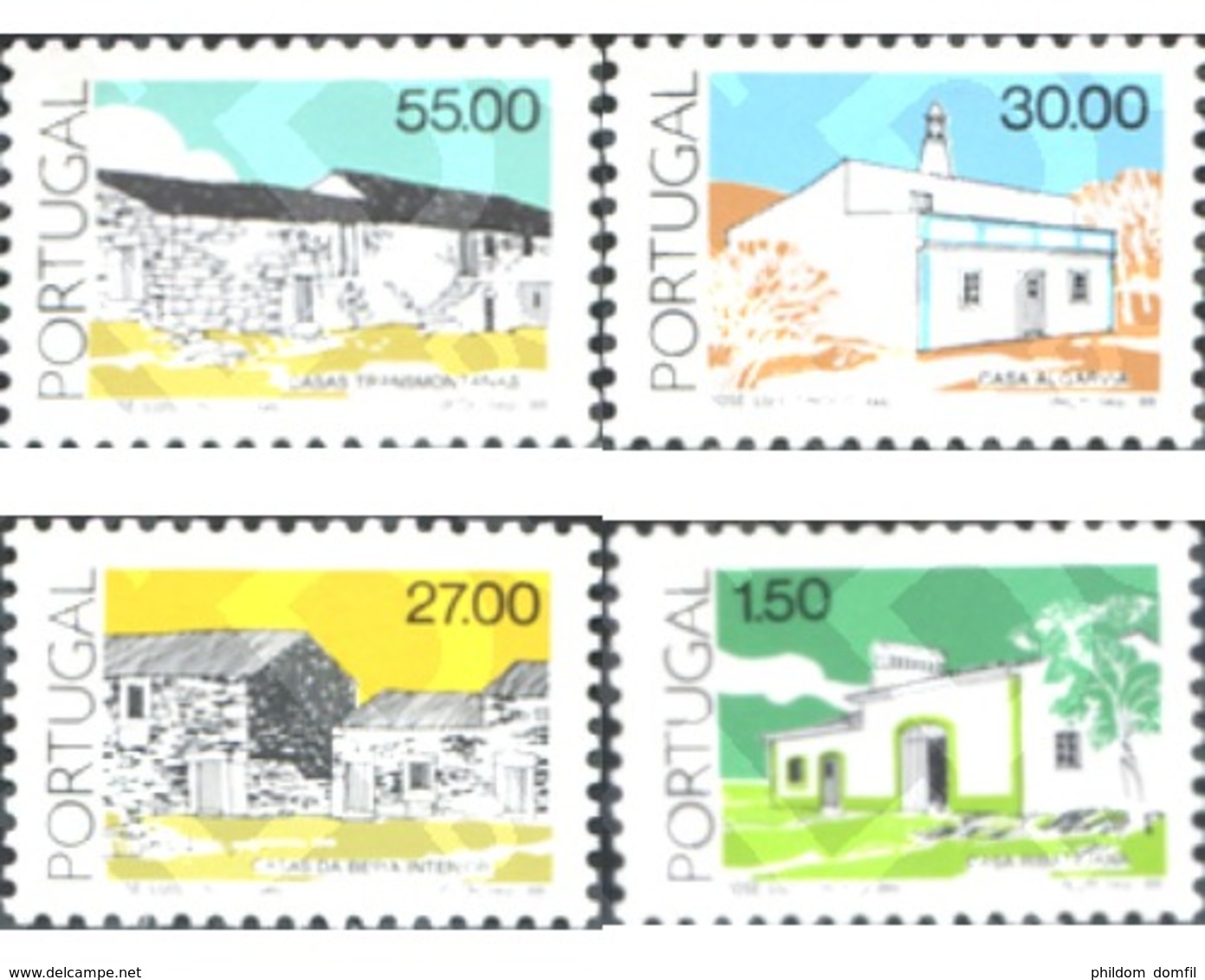 Ref. 140836 * MNH * - PORTUGAL. 1988. POPULAR ARCHITECTURE . ARQUITECTURA POPULAR - Otros & Sin Clasificación