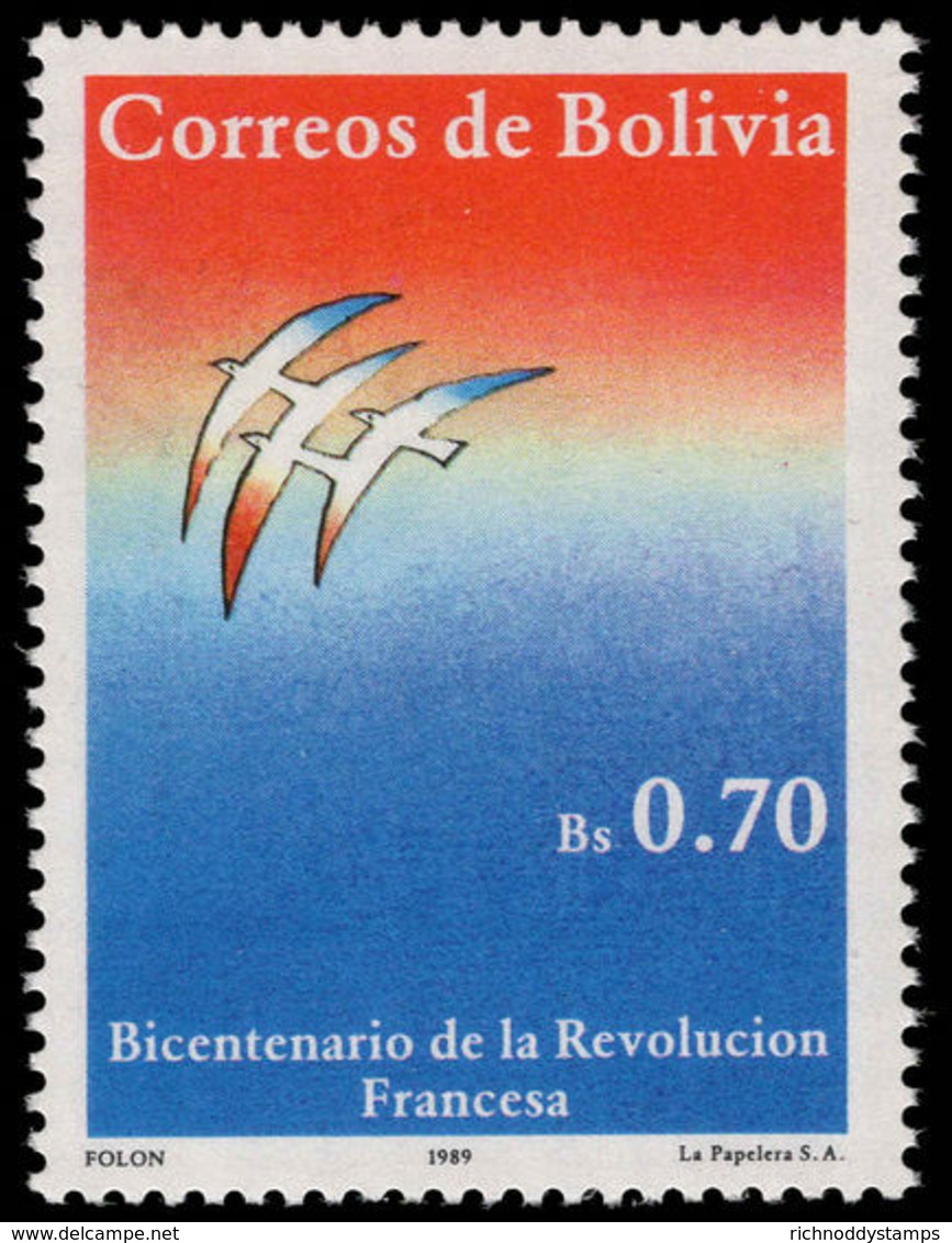 Bolivia 1989 French Revolution Unmounted Mint. - Bolivia