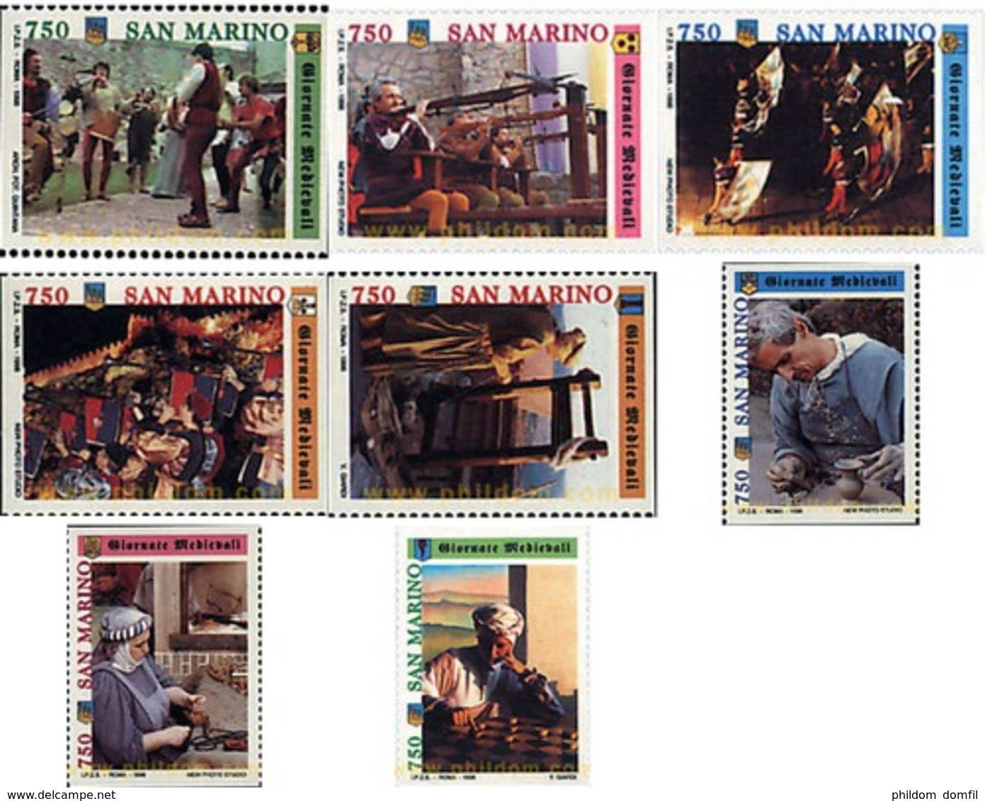 Ref. 30880 * MNH * - SAN MARINO. 1996. COSTUMBRES MEDIEVALES - Musique