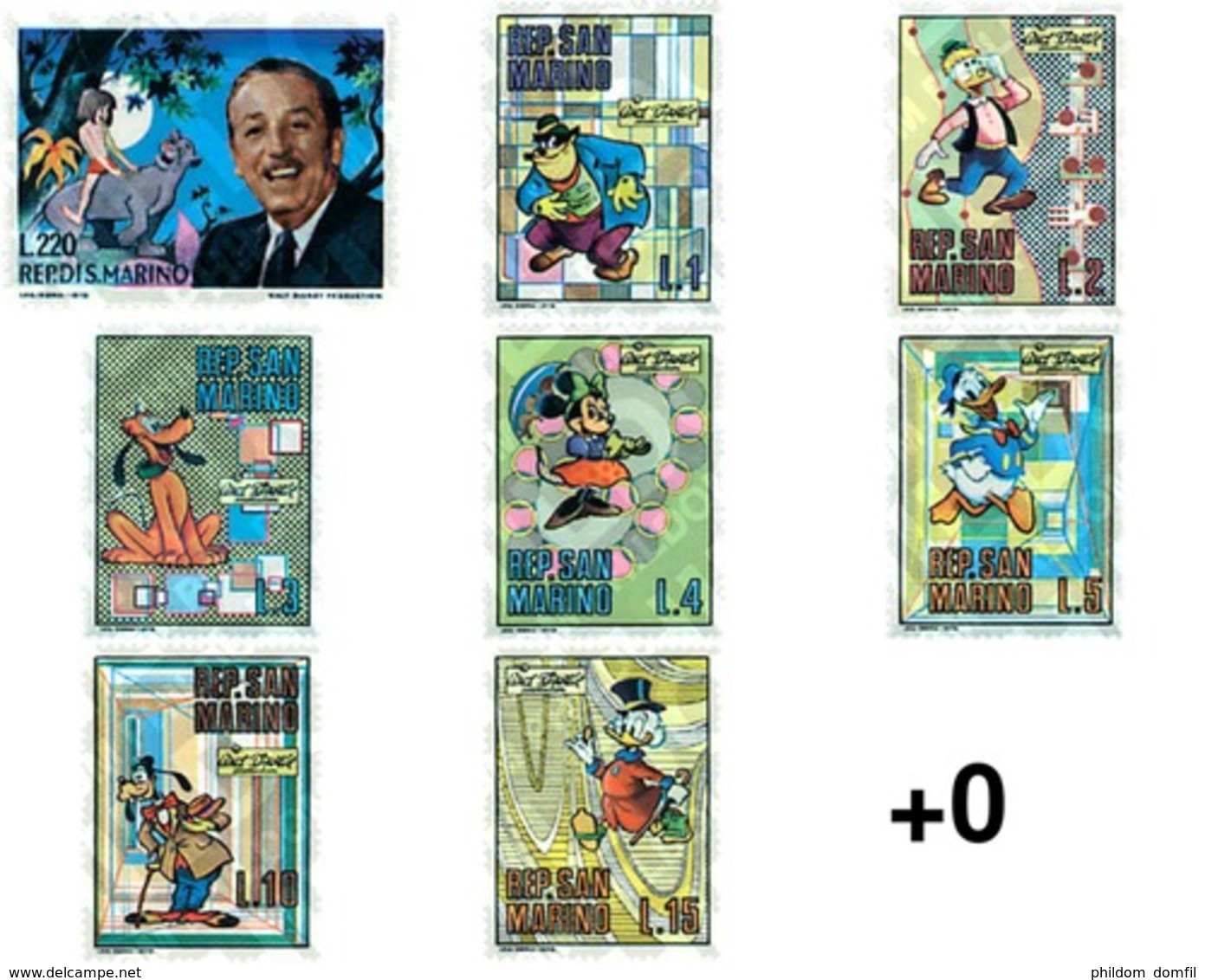 Ref. 48419 * MNH * - SAN MARINO. 1970. TRIBUTE TO DISNEY . HOMENAJE A WALT DISNEY - Ungebraucht