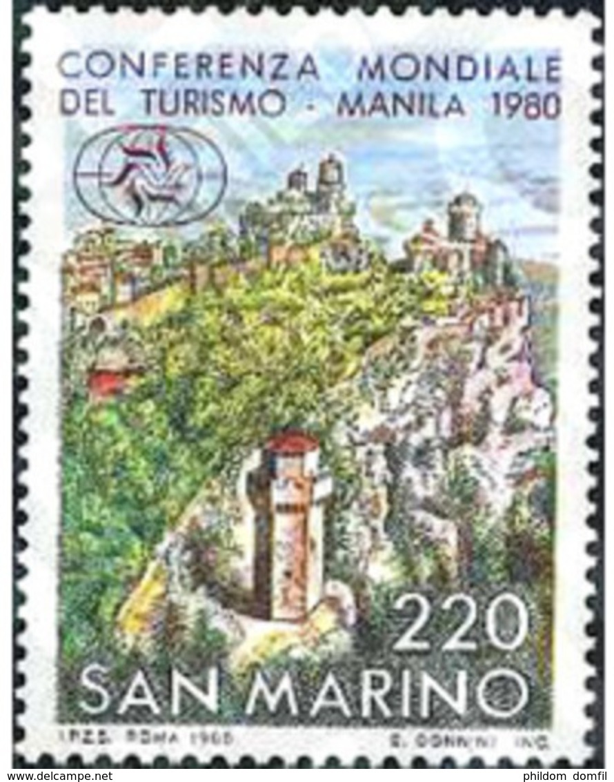 Ref. 141128 * MNH * - SAN MARINO. 1980. CONFERENCIA MUNDIAL DEL TURISMO EN MANILA. - Photographie