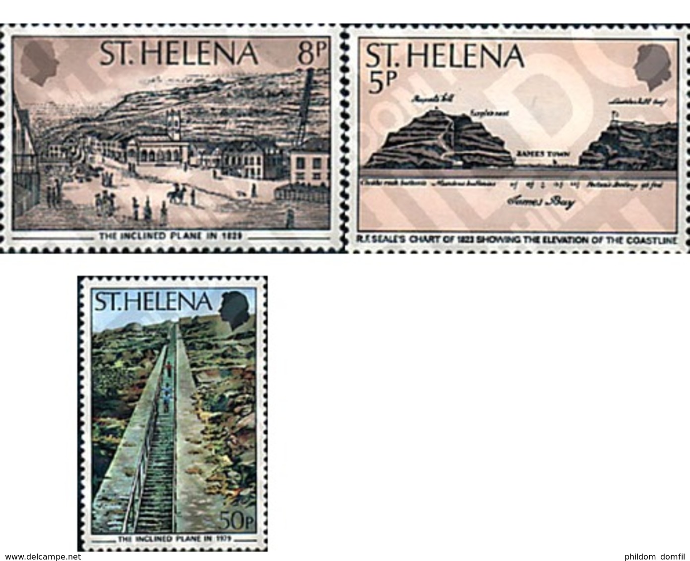 Ref. 72219 * MNH * - ST. HELENA. 1979. 150th ANNIVERSARY OF THE CONSTRUCTION OF THE INCLINED PLAN . 150 ANIVERSARIO DE L - Eisenbahnen