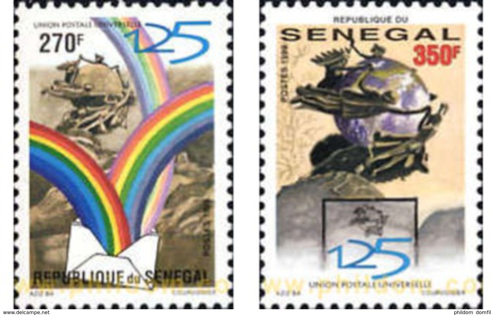 Ref. 193985 * MNH * - SENEGAL. 1999. 125th ANNIVERSARY OF THE UNIVERSAL POSTAL UNION . 125 ANIVERSARIO DE LA UNION POSTA - Sénégal (1960-...)