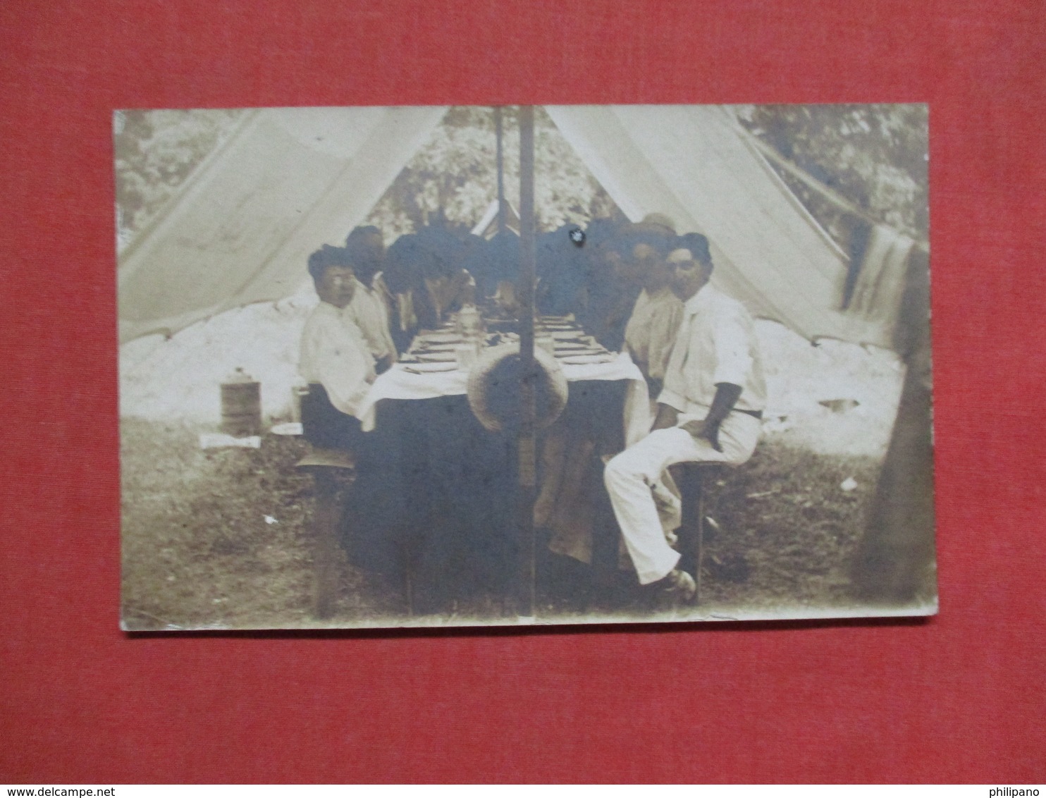 RPPC By Bartholomew- Lansdale Pa====  Camping  Tent  > Ref 3511 - To Identify