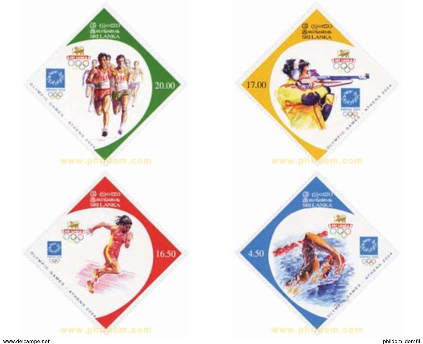 Ref. 143869 * MNH * - SRI LANKA. 2004. 28 JUEGOS OLIMPICOS DE VERANO ATENAS 2004 - Sri Lanka (Ceylon) (1948-...)