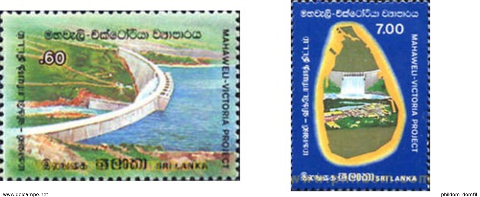 Ref. 195795 * MNH * - SRI LANKA. 1985. INAUGURACION DE LA PRESA VICTORIA - Sri Lanka (Ceylon) (1948-...)