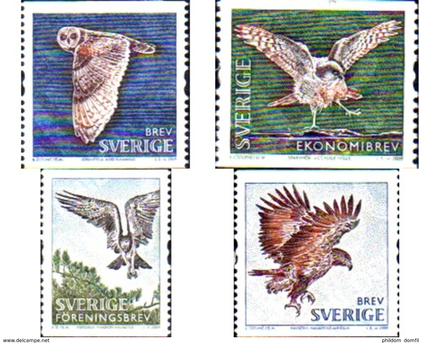 Ref. 225207 * MNH * - SWEDEN. 2009. PREY BIRDS . AVES RAPACES - Otros & Sin Clasificación